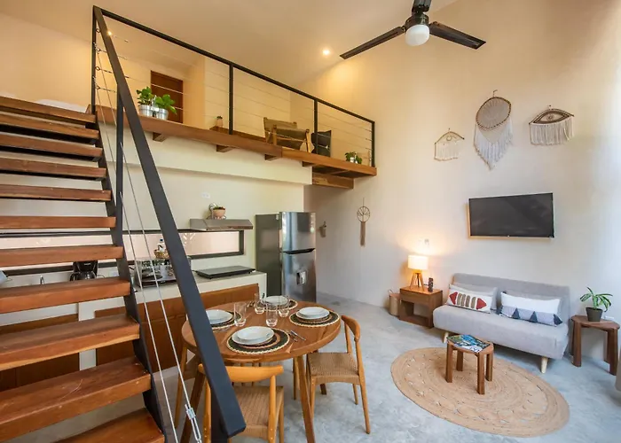 Bright 2br Loft With Rooftop Pool In Downtown Location Tulum